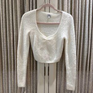 LA HEARTS Elegant White Women's Sweater